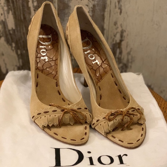 Authentic DIOR Moccasin Style Heels NEW - Picture 1 of 14